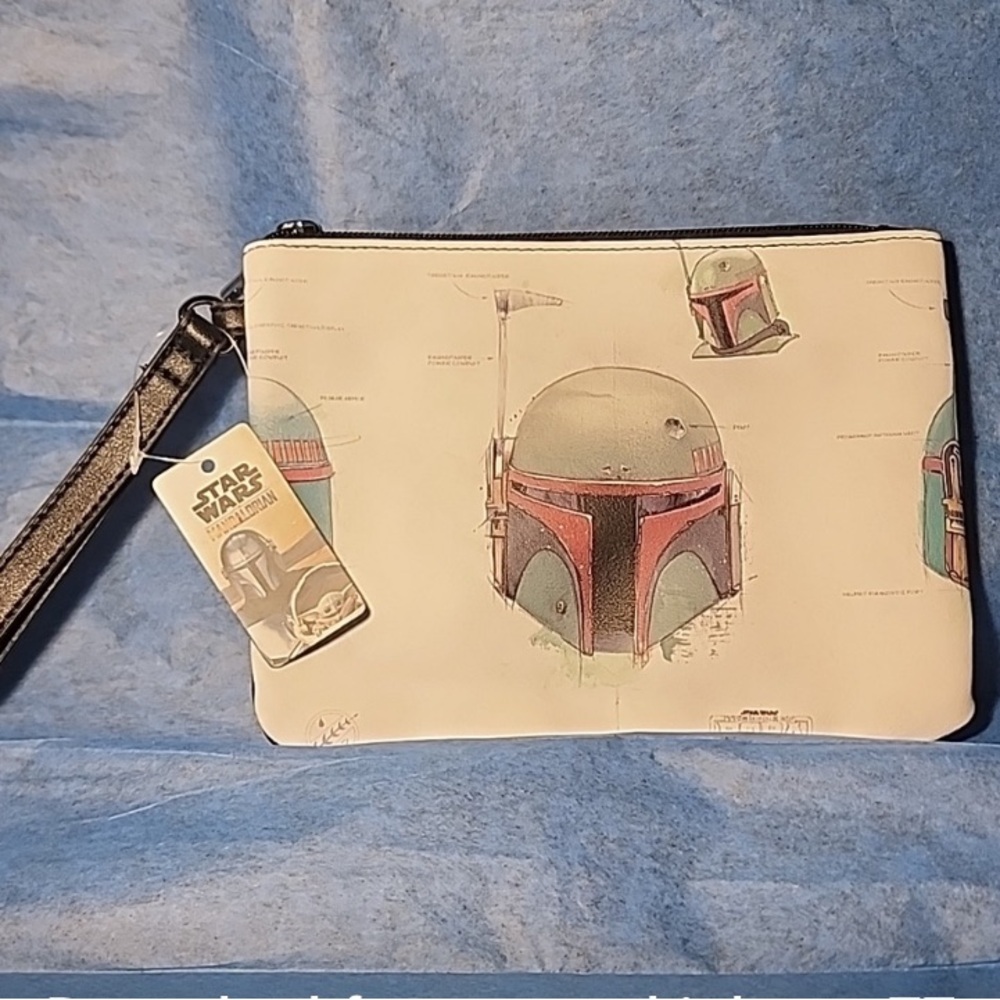 STAR WARS Boba Fett Helmet Wristlet NET Cream and Black Accents